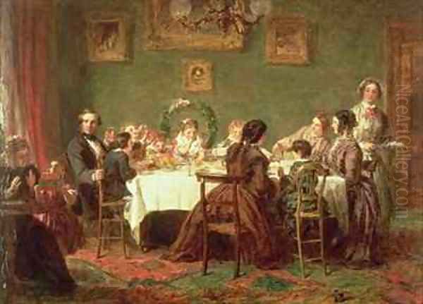 The Sketch for Many Happy Returns of the Day Oil Painting by William Powell Frith