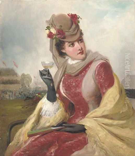 A toast to Lady Luck Oil Painting by William Powell Frith