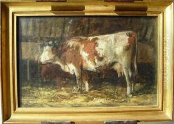 Vache Oil Painting by Alphonse Stengelin