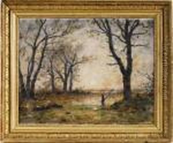 Paysage D'automne Oil Painting by Alphonse Stengelin