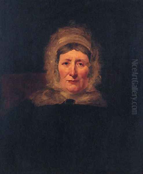 Portrait of the Artist's Mother Oil Painting by William Powell Frith