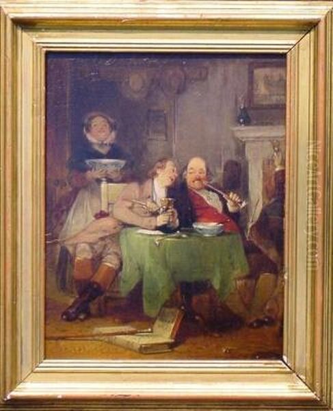 Parlor Merriment Oil Painting by Francis Phillip Stephanoff