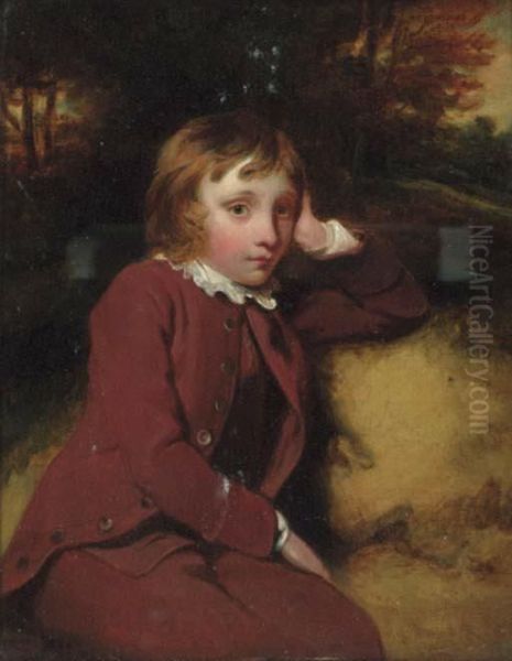 Portrait Of Master Edgcumbe Oil Painting by Francis Phillip Stephanoff