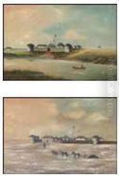 Two Works Oil Painting by Lionel Macdonald Stephenson