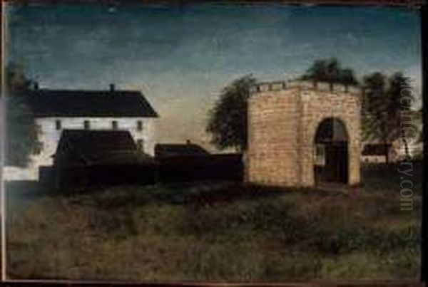 Gates At Fort Garry Oil Painting by Lionel Macdonald Stephenson