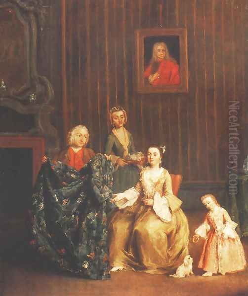 Tailor Oil Painting by Pietro Falca (see Longhi)