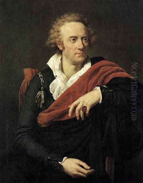 Portrait of Vittorio Alfieri 1793 Oil Painting by Francois-Xavier Fabre