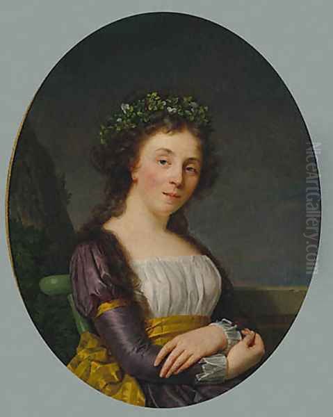 Portrait of Madame Joubert Oil Painting by Francois-Xavier Fabre