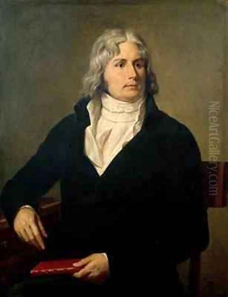 Louis Francois Bertin 1766-1841 Oil Painting by Francois-Xavier Fabre