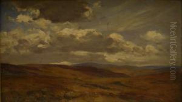 Near Askrigg Yorkshire Oil Painting by Alfred Stevens