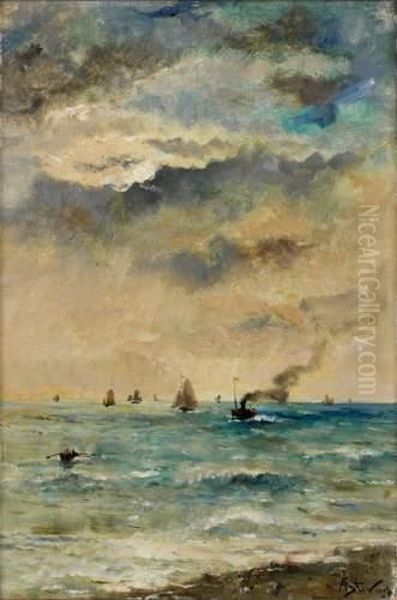 Marine Oil Painting by Alfred Stevens