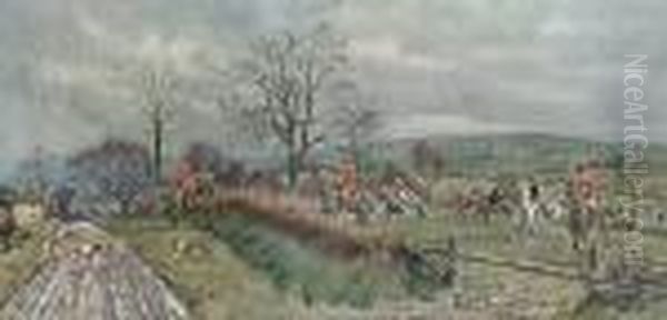 The North Stafford Hunt Oil Painting by Frank Algernon Stewart