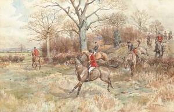 The Crawley And Horsham Hunt Oil Painting by Frank Algernon Stewart