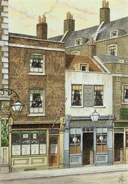 Mrs Gamp's Lodging, Kingsgate Street, Holborn From 'martinchuzzlewit' Oil Painting by James Lawson Stewart