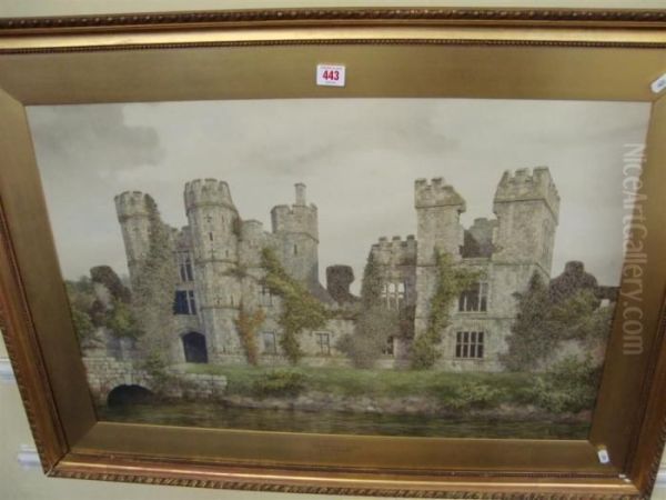 Remains Of Cowdray Castle Oil Painting by James Lawson Stewart