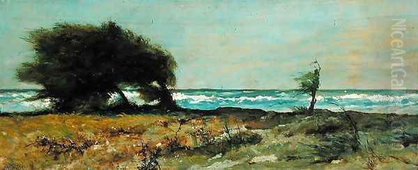 The South-West Wind Oil Painting by Giovanni Fattori