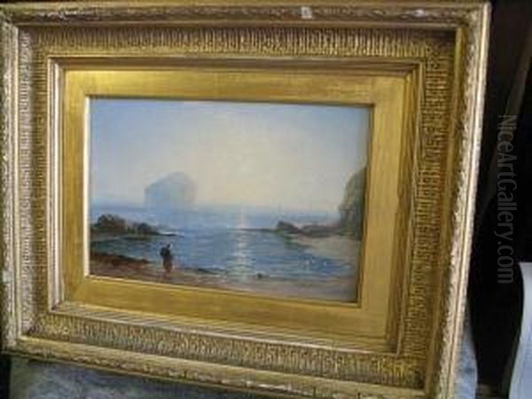 Canty Bay, North Berwick Oil Painting by George Blackie Sticks