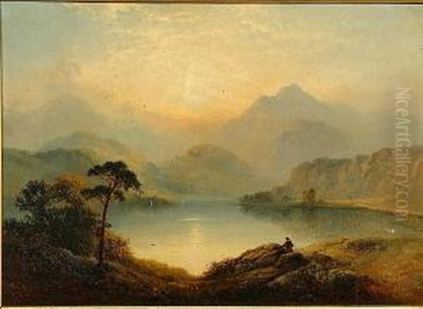 Loch Ard Oil Painting by George Blackie Sticks