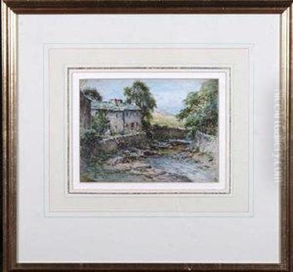 At Hawes, Wensleydale, Yorkshire Oil Painting by Harry James Sticks