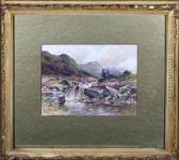 Crosgill Garrigill Oil Painting by Harry James Sticks