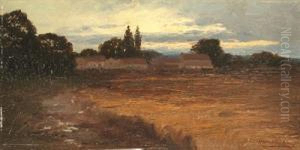 Abendstimmung Oil Painting by Harry James Sticks