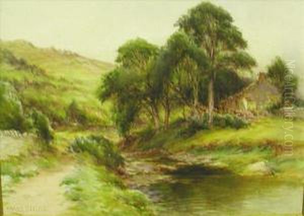 East Blackdene, Wearhead Oil Painting by Harry James Sticks