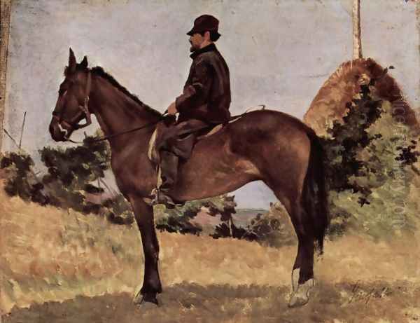 Reiter Oil Painting by Giovanni Fattori