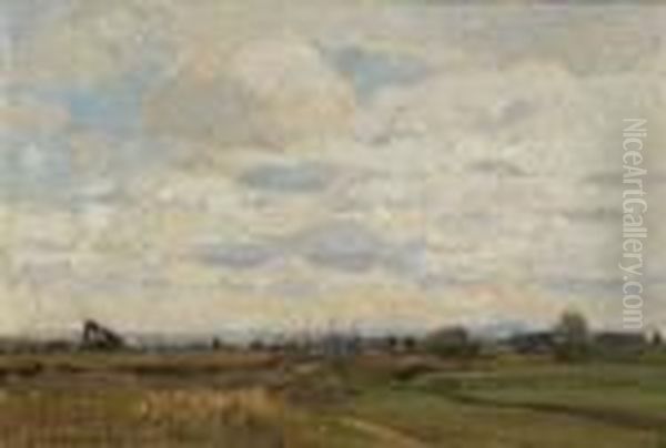 Moorlandschaft. Oil Painting by Hermann Stockmann