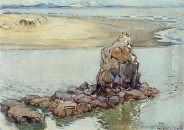 Shag Rock, Sumner Oil Painting by Margaret Olrog Stoddart