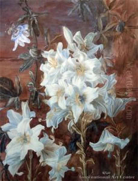 Lillies Oil Painting by Margaret Olrog Stoddart