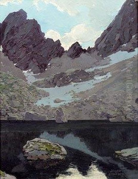 Gamswiesenspitz Oil Painting by Josef Stoitzner