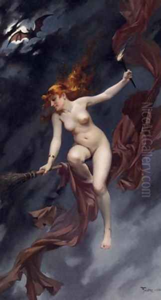 The Witches Sabbath Oil Painting by Luis Ricardo Falero