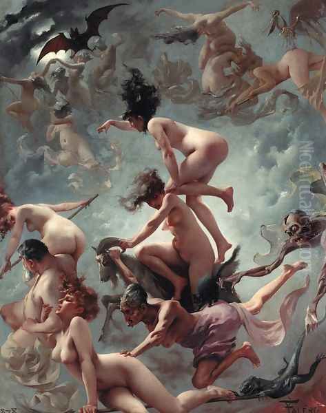 Faust's Vision Oil Painting by Luis Ricardo Falero