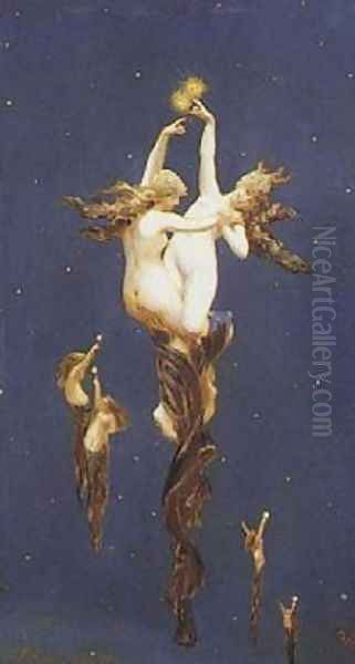 The Double Star Oil Painting by Luis Ricardo Falero