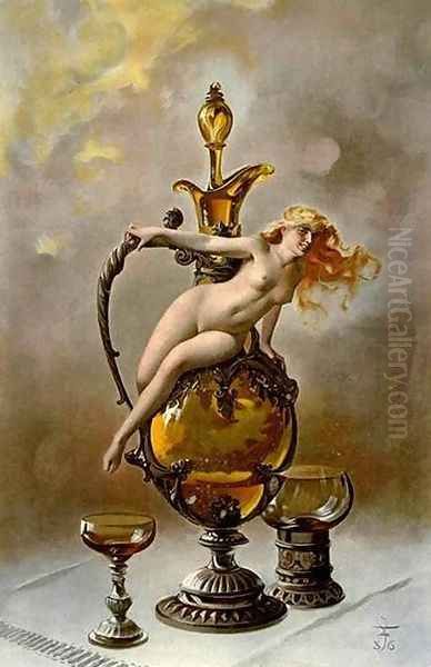 Wine of Tokai Oil Painting by Luis Ricardo Falero