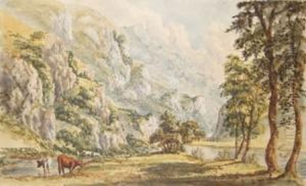 The Hind Tors On The Dove Near Oil Painting by Adrian Scott Stokes