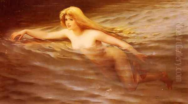 Nymphe (Nymph) Oil Painting by Luis Ricardo Falero