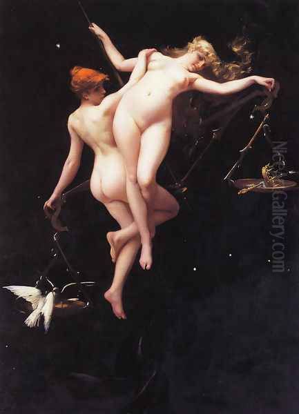 The Balance of the Zodiac Oil Painting by Luis Ricardo Falero