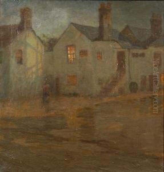 Reflections, Crosby On Eden Oil Painting by George Vernon Stokes