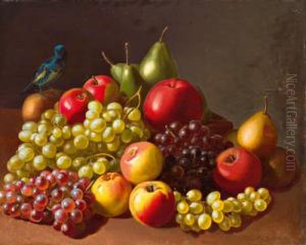 Fruchtestilleben Oil Painting by Leopold Stoll