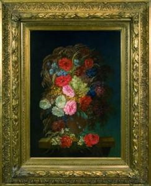 Blumenstilleben Oil Painting by Leopold Stoll