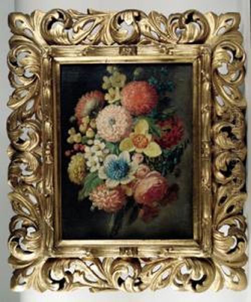 Blumenstilleben Oil Painting by Leopold Stoll