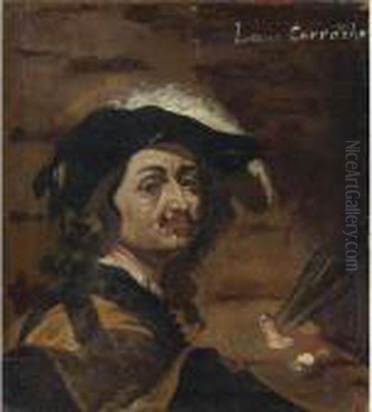 Self Portrait Oil Painting by Matthias Stomer