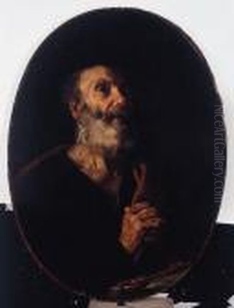 The Penitent Saint Peter Oil Painting by Matthias Stomer