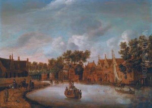 Il Overtoom A Amsterdam Oil Painting by Jacobus Storck