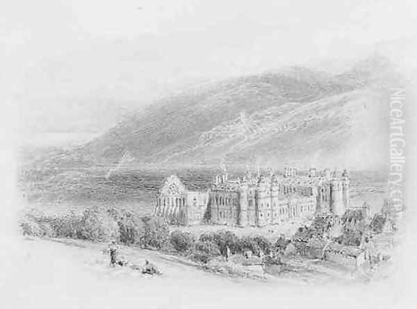 Holyrood Place Oil Painting by Myles Birket Foster