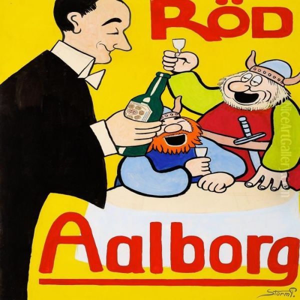 Rod Aalborg Oil Painting by Robert Storm Petersen