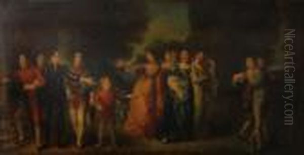 The Promenade Oil Painting by Thomas Stothard