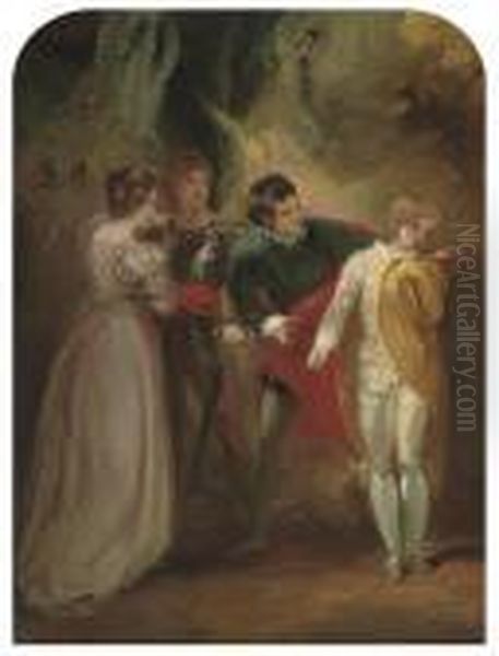 A Scene From Shakespeare's 'two Gentlemenof Verona' by Thomas Stothard