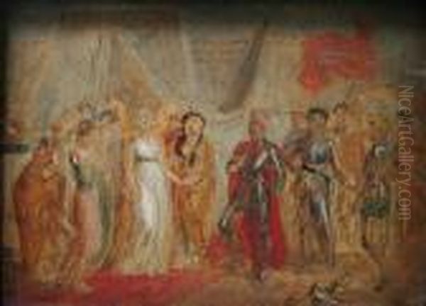 Marriage To Catherine Of France Oil Painting by Thomas Stothard